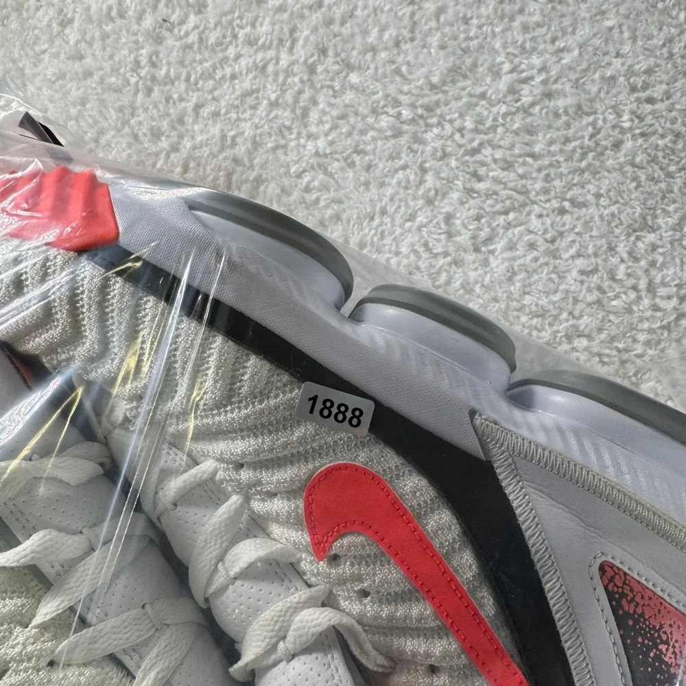 Nike LeBron 16 Low Shoes Mens Size 11 White Hot Lava Basketball 2019 CI1521-100 - Picture 9 of 9